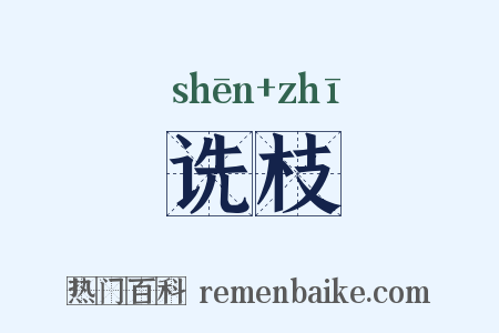 诜枝是什么意思的图片
